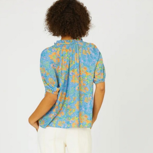 Current Air Split neck top, Med  CB2301 - Picture 3 of 3